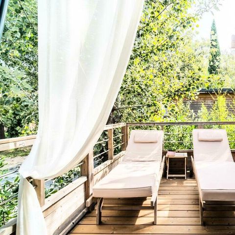 Bungalow 5 personen - Kabane Lodge op Stelten 3 Kamers