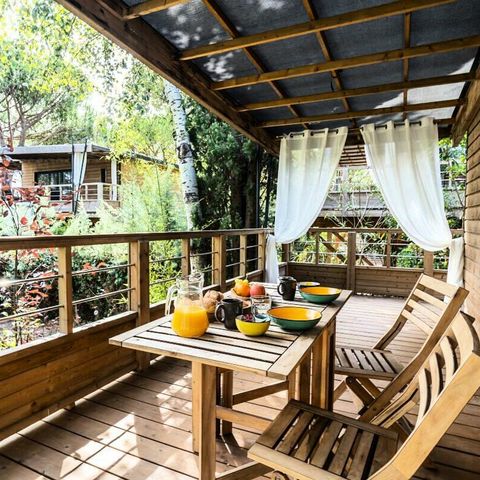 Bungalow 5 personen - Kabane Lodge op Stelten 3 Kamers