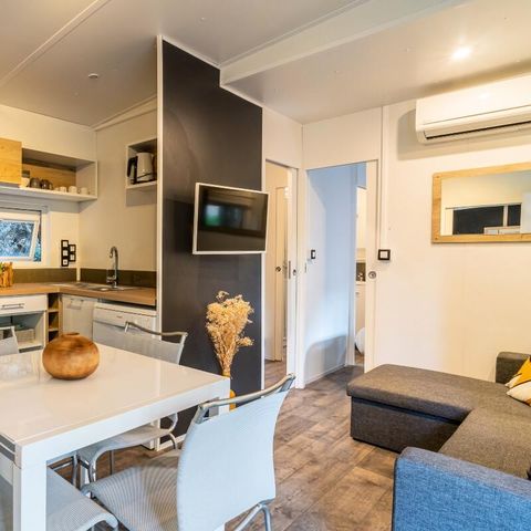 Stacaravan 6 personen - Cottage 4 Kamers 6 Personen Airconditioning + TV
