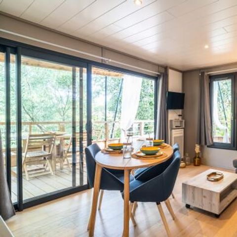 Bungalow 5 personen - Kabane Lodge op Stelten 3 Kamers