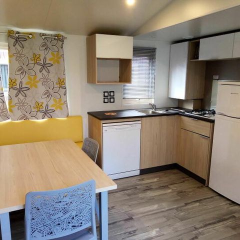 Stacaravan 8 personen - Les Peupliers 5 kamers Airconditioning + TV
