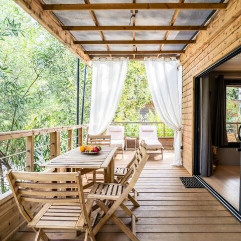 Bungalow 5 personen - Kabane Lodge op Stelten 3 Kamers