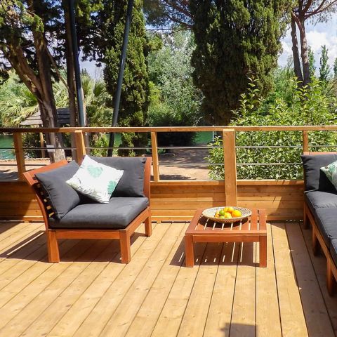 Chalet 5 personen - Lodge Kabane 2 slaapkamers & 1 badkamer, 5 pers.