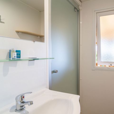 Stacaravan 6 personen - Konfort 3 slaapkamers, 2 badkamers, 6 slaapplaatsen