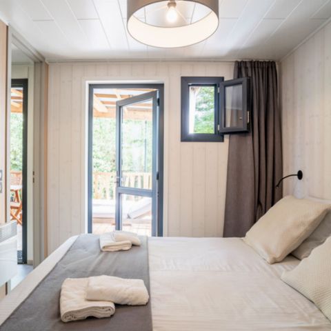Stacaravan 4 personen - Lodge Kabane 2 slaapkamers, 2 badkamers, 4 personen.