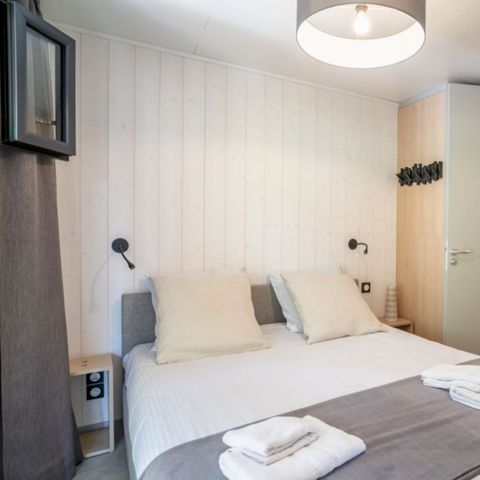 Stacaravan 4 personen - Lodge Kabane 2 slaapkamers, 2 badkamers, 4 personen.