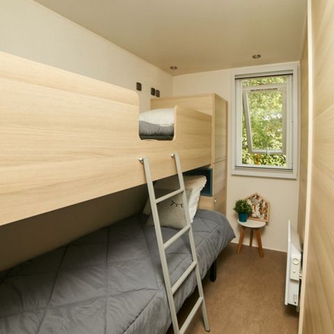Stacaravan 6 personen - Kosy 3 slaapkamers, 2 badkamers, 6 slaapplaatsen