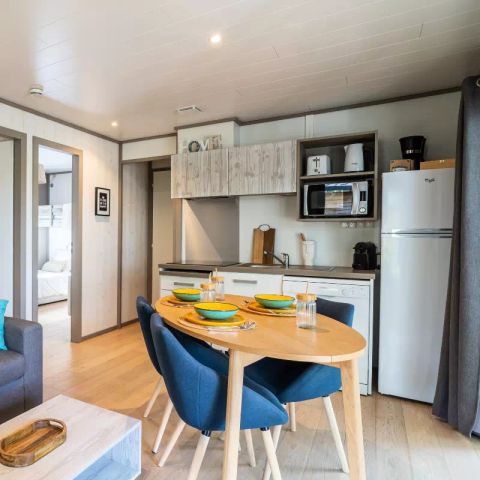 Safaritent 5 personen - Lodge Kabane sur Pilotis 3 kamers 5 personen Airconditioning + TV