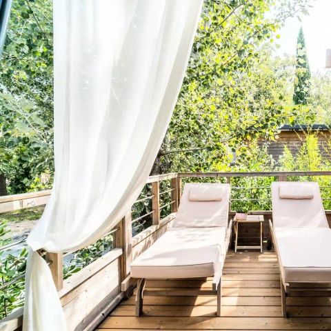UNIEKE ACCOMMODATIE 5 personen - Lodge Kabane sur Pilotis 3 kamers 5 personen Airconditioning + TV