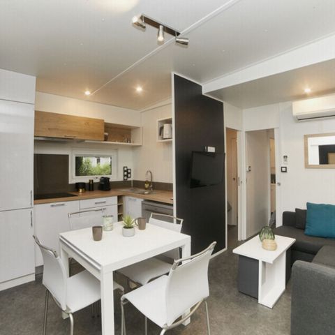 Stacaravan 8 personen - KOSY TRIBU 4 slaapkamers 8 personen