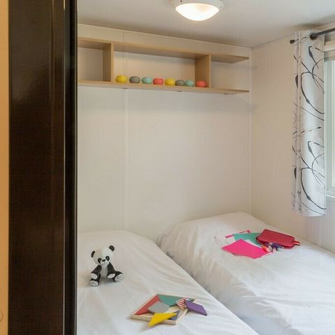 Stacaravan 6 personen - Premium 3 slaapkamers 2 badkamers Zitkamer zonder TV