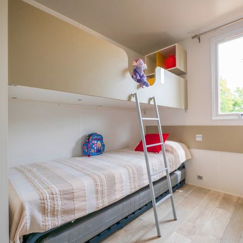Stacaravan 6 personen - Comfort XL | 3 slaapkamers | 6 pers. | Verhoogd terras