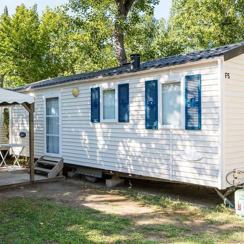 Bungalow 4 personen - Stacaravan | Klassiek | 2 Slaapkamers | 4 Pers. | Single terras