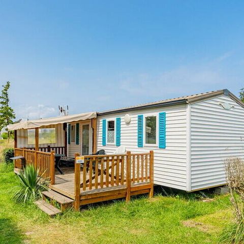 Stacaravan 6 personen - Stacaravan | Klassiek | 3 Slaapkamers | 6 Pers. | Verhoogd terras | TV
