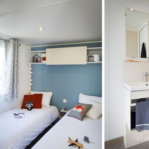 Stacaravan 7 personen - Evasion 7 2 slaapkamers 28m² (2)