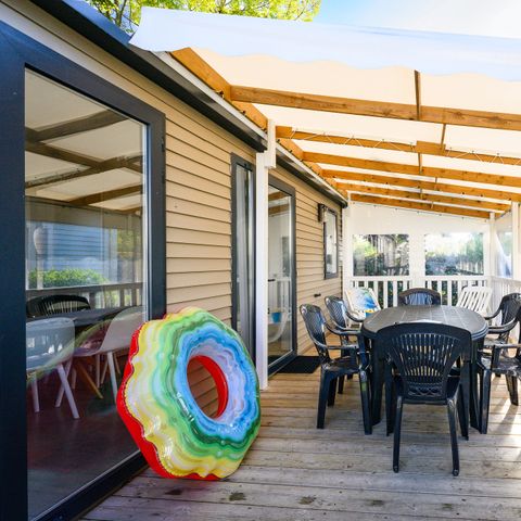 Stacaravan 6 personen - SIGNATURE PRESTIGE 3 sl.k. 6 pers. - 36m2 - overdekt terras 6 pers.