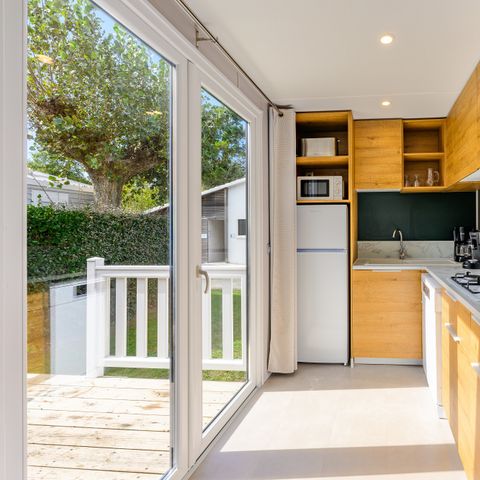 Stacaravan 6 personen - D/ SIGNATURE PRESTIGE 3 slaapkamers. 6 pers. - 36m2 - overdekt terras