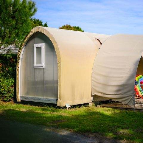 Safaritent 4 personen - TENTE COCO SWEET 2 sl.k. 4 pers - 16m2 - canvas luifel