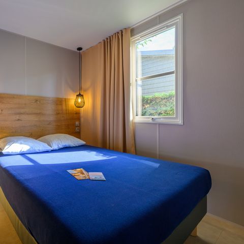 Stacaravan 6 personen - D/ COMFORTABELE COTTAGE met 3 slaapkamers, 6 personen – 35 m² – overdekt terras voor 6 personen