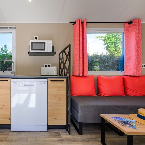 Stacaravan 4 personen - D/ SIGNATURE PRESTIGE 2 slaapkamers 4 pers. - 34m2 - overdekt terras