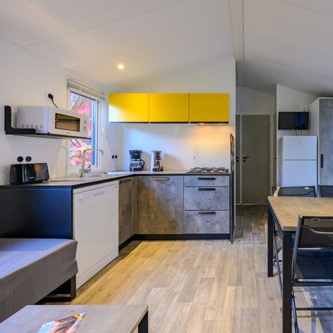 Stacaravan 8 personen - D/ SIGNATURE PRESTIGE 4 slaapkamers. 8 pers. - 40m2 - overdekt terras