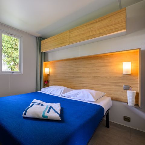 Stacaravan 5 personen - COTTAGE CONFORT 2 slaapkamers 4/5 pers. - 30m2 - terras met parasol 5 pers.