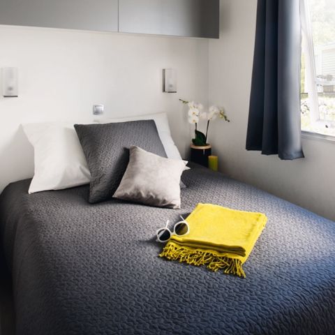 Stacaravan 5 personen - Résidence O'HARA PANORAMIQUE MODERN ECO-CONCU / 28m2 - 2 slaapkamers - Halfoverdekt terras 5/6 pers