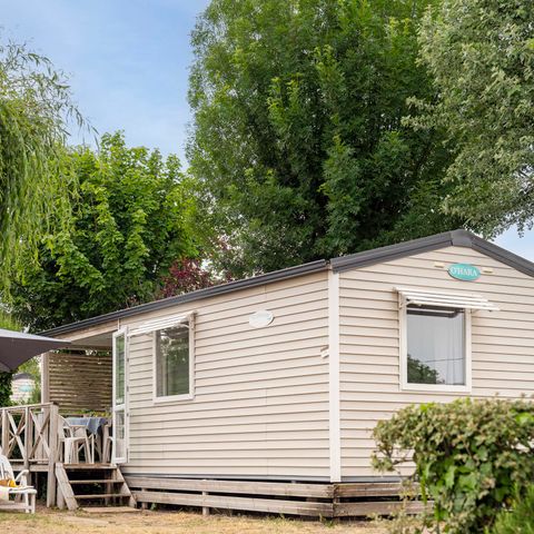 Stacaravan 5 personen - Résidence O'HARA PANORAMIQUE MODERN ECO-CONCU / 28m2 - 2 slaapkamers - Halfoverdekt terras 5/6 pers