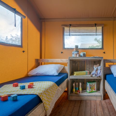 Safaritent 6 personen - Woody Lodge 3Kamers zonder sanitair