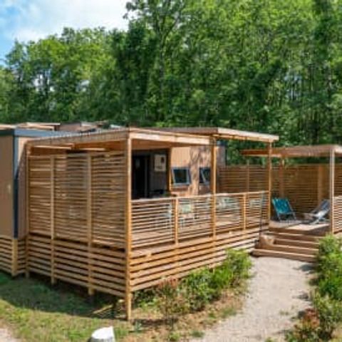 Stacaravan 6 personen - Vakantiehuis Dordogne 6p 3ch Premium