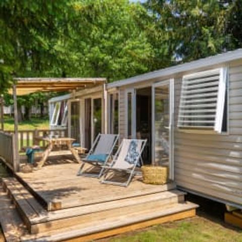 Stacaravan 6 personen - Cottage 6p 3ch 2SdB ** (in het Frans)