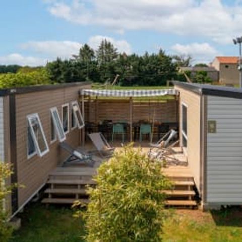 Stacaravan 10 personen - Cottage Tribu 10p 5ch 2SdB airconditioning ****