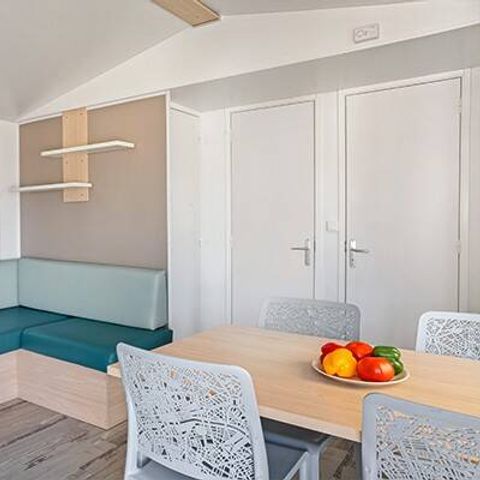 Stacaravan 6 personen - Mobile-home | Comfort | 2 Slaapkamers | 4/6 Personen | Single Terras | 1 Badkamer