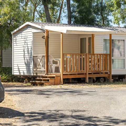 Stacaravan 6 personen - Klassiek | 2 slaapkamers | 4/6 personen | Enig terras | 1 badkamer | TV