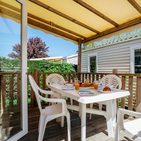 Stacaravan 6 personen - Stacaravan | Classic XL | 3 slaapkamers | 6 pers. | Verhoogd terras | TV