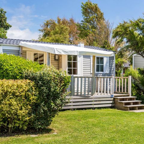 Stacaravan 6 personen - Mobile-home | Comfort | 3 slaapkamers | 6 pers. | Verhoogd terras | 1 badkamer