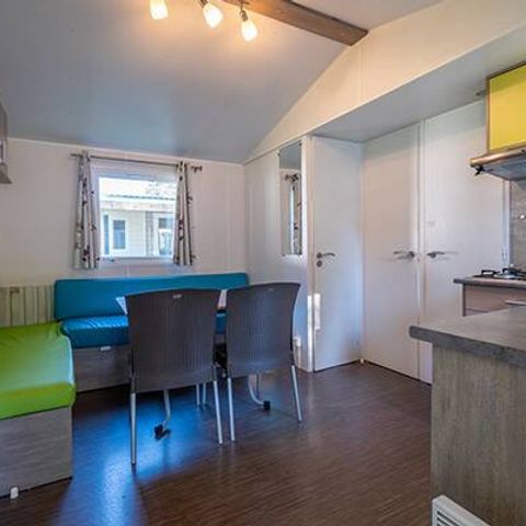 Stacaravan 6 personen - Mobile-home | Comfort | 3 slaapkamers | 6 pers. | Verhoogd terras | 1 badkamer