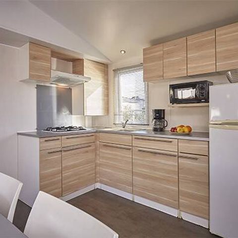Stacaravan 6 personen - Mobile-home | Comfort | 3 slaapkamers | 6 pers. | Verhoogd terras | 1 badkamer