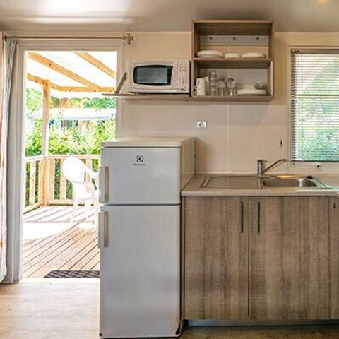 Stacaravan 6 personen - Mobile-home | Comfort | 3 Slaapkamers | 6 Pers. | Verhoogd terras | TV