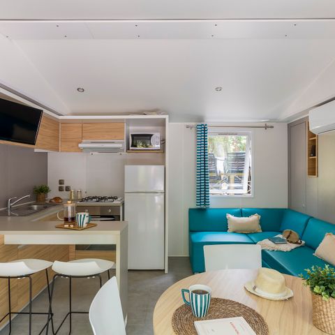 Stacaravan 4 personen - Cottage Select TV Clim Plancha Wifi - 2 slaapkamers - 4 pers.