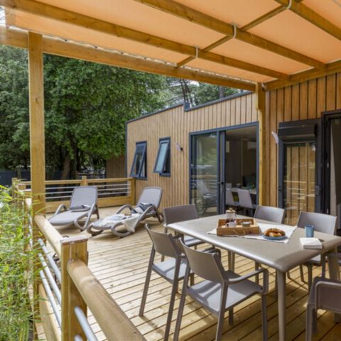 Stacaravan 6 personen - Cottage Palma 6 pers 3 slaapkamers 2 badkamers Premium
