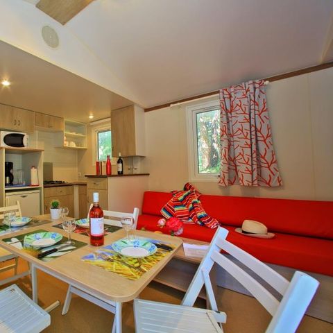 Stacaravan 4 personen - Cottage Acapulco 4 pers 2 sl.k. 1 bad ** (in het Frans)
