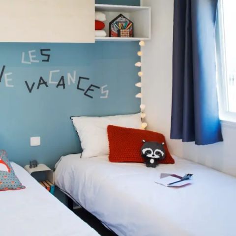 Stacaravan 6 personen - Stacaravan Aqua 2 slaapkamers 4/6 personen TV
