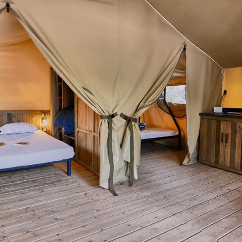 LODGE 5 personen - GEZELLIGE LODGE (GEEN SANITAIR)