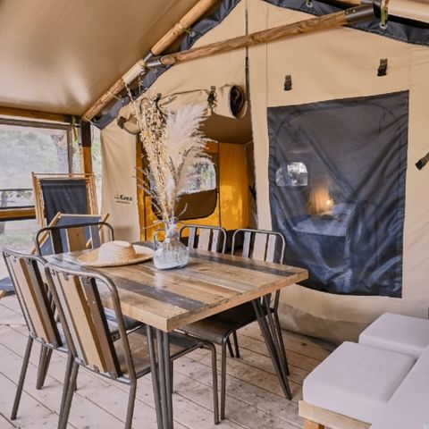 LODGE 5 personen - GEZELLIGE LODGE (GEEN SANITAIR)