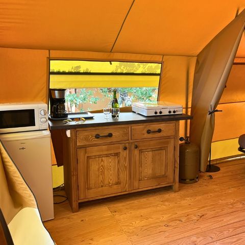 Glampingtent 5 personen - ZONDER SANITAIRE VOORZIENINGEN