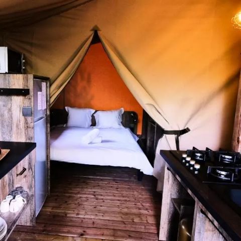 Safaritent 5 personen - Lodge Premium Tent 3 Kamers 5 Personen