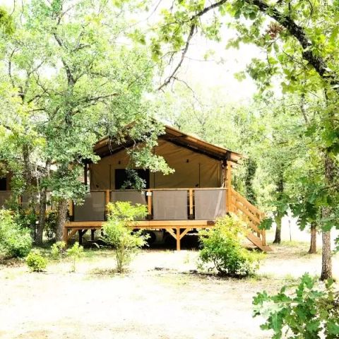Safaritent 5 personen - Lodge Premium Tent 3 Kamers 5 Personen