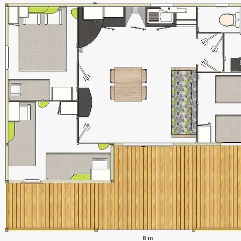 Chalet 6 personen - COMFORT+ 35M² (35M²)