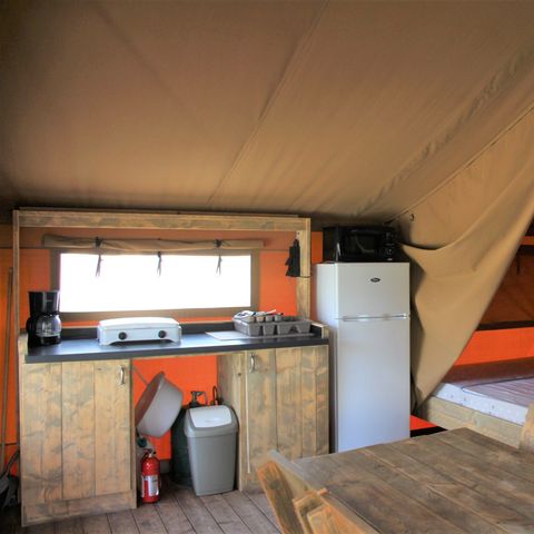 Tent 5 personen - HOUTEN zonder sanitair
